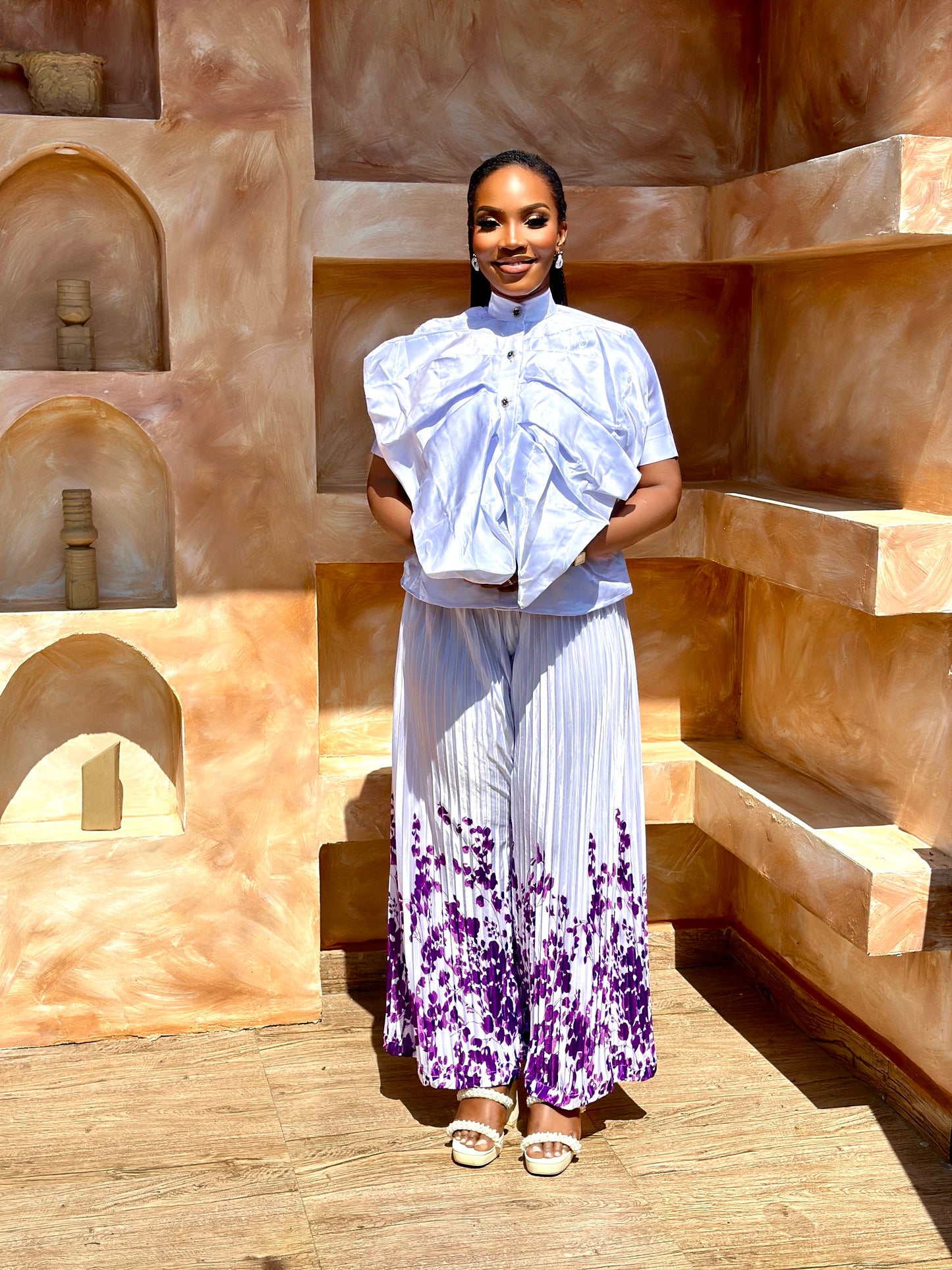 “White Orchid Elegance 🌸 | Effortless Chic in Flow & Grace”